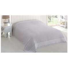 Простыня KARNA Petek махровая 160 x 220 см серый