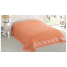 Простыня KARNA Petek махровая 160 x 220 см абрикосовый