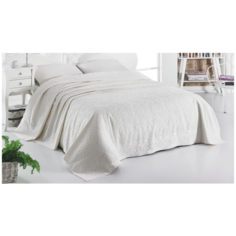 Простыня KARNA Esra махровая 160 х 220 см кремовый