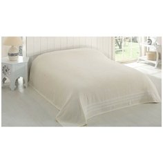 Простыня KARNA Petek махровая 200 x 220 см кремовый