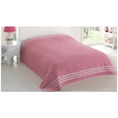 Простыня KARNA Petek махровая 200 x 220 см грязно-розовый