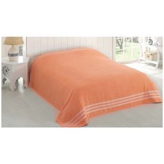 Простыня KARNA Petek махровая 200 x 220 см абрикосовый