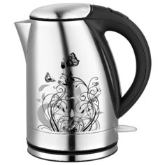 Чайник Sakura SA-2118SF, металлик матовый с цветами