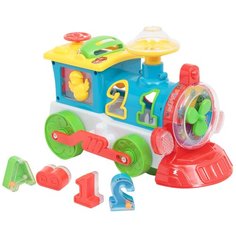 РАЗВИТИКА, ИГРУШКА "Развивающий паровозик 4в1", на бат.