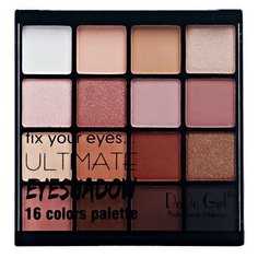 DoDo Girl Палетка теней fix your eyes ULTIMATE 16 цветов 01
