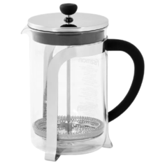 Френч-пресс Fissman Breve (0.8 л) серебристый/черный