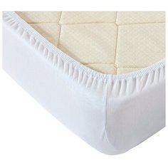 Простыня Текс-Дизайн трикотажная на резинке 180 х 200 белый