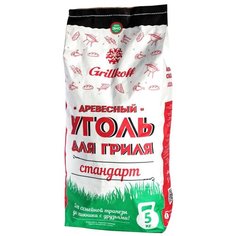 Grillkoff Уголь березовый для гриля «Стандарт», 5 кг