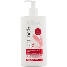 Eveline Cosmetics Успокаивающий гель для интимной гигиены LACTIMED+ 3в1 SOS, 250 мл