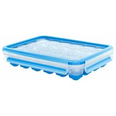 EMSA Контейнер CLIP & CLOSE для льда 514549, 16.5x22.5 см, голубой/прозрачный