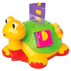 Каталка-игрушка Kiddieland Черепаха-знайка (49742) желтый