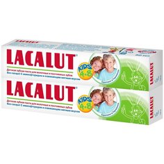Зубная паста LACALUT Kids 4-8 лет, 2 шт., 50 мл