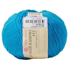 Пряжа Пехорка Детский каприз Fit, 100 % акрил, 50 г, 225 м, 5 шт., 583 бирюза