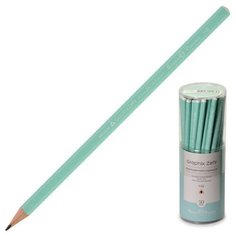 Карандаш чернографитовый мятный graphix zefir HB, б/ластика, 21-0045/04 4 штуки Bruno Visconti