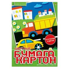 Набор цветной бумаги и картона А4,10л.5цв. ХОББИ ТАЙМ 11-410-247 в ассортим 5 штук Альт
