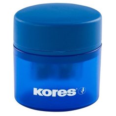 Точилка Kores двойная с контейнером, цвет ассорти 35800
