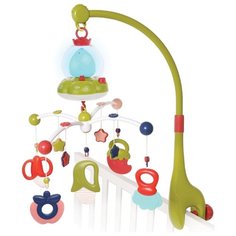 Электронный мобиль Жирафики Белые мишки (939803) зеленый/красный/белый