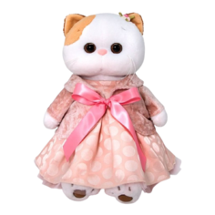 Мягкая игрушка Basik&Co Кошечка Ли-Ли в бархатном жакете 24 см