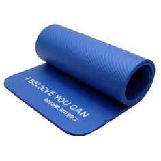 Коврик Original FitTools FT-YGR-100NBR, 183х61х1 см синий однотонный