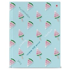 Альт Тетрадь Арбузики 7-160-081/73, клетка, 160 л., голубой/розовый