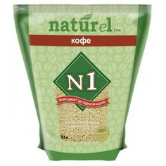 Комкующийся наполнитель N1 Naturel Кофе, 4.5 л