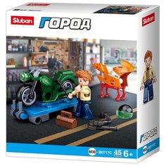 Конструктор SLUBAN Город M38-B0717C Ретро мотоцикл