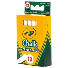 Crayola Мелки белые неосыпающиеся 12 шт 0280C
