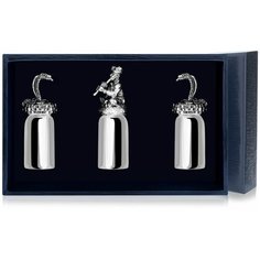 АргентА Рюмки из серебра "Заклинатель змей" (3 шт.)