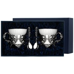 АргентА Набор чашек чайных "Симфония"+ ложки (4 предмета)