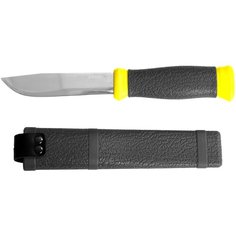 Нож STAYER 47630 с чехлом черный/желтый
