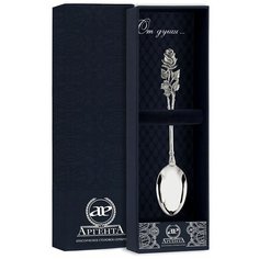 АргентА Чайная ложка из серебра "Роза"