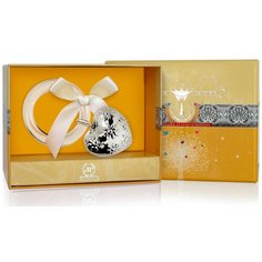 АргентА Погремушка "Сердце с цветами" на кольце