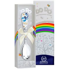 АргентА Ложка детская "Зодиак-Скорпион" с позолотой с эмалью