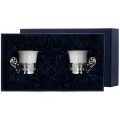 АргентА Набор чаш/коф "Богема" б/лож (2 пр) + футляр