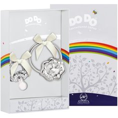 АргентА Набор для малышей DODO "Зайка" (2 предмета пустышка + погремушка)