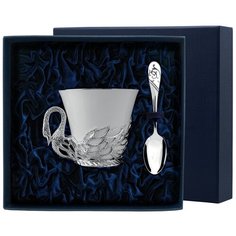 АргентА Набор чашка чайная "Лебедь"+ ложка (2 предмета)