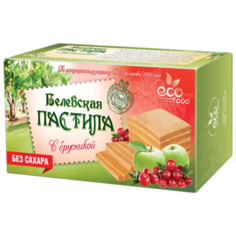 Пастила EcoFood Белевская с брусникой, 100 г