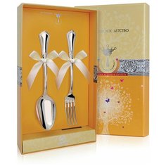 АргентА Набор десертный "Фаворит" (2 пр л+в) +футляр