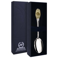 АргентА Ложка чайная с логотипом "Телец" с позолотой