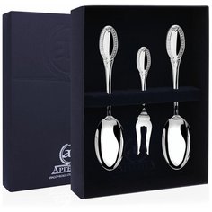 АргентА Набор чайный "Император" 3 предмета (вилка лимона + 2 кофейных ложки)