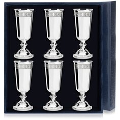 АргентА Набор рюмок "Джентльмен" с рисунком "Квадрат" (6 предметов)