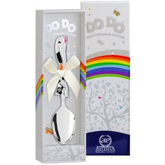 АргентА Ложка детская DODO "Котик" с рыжей эмалью