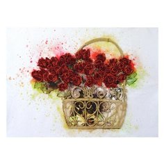 NOVA SLOBODA Набор для вышивания бисером Цветы любви 48 х 35 см (НК3303)