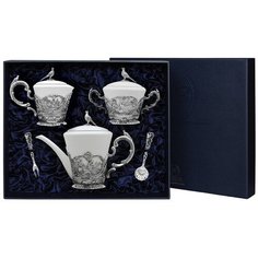 АргентА Набор чайный из серебра "Королевская охота" (5 шт.)