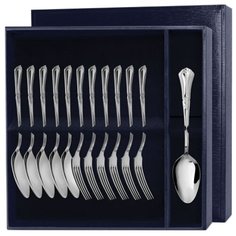 АргентА Десертный набор ложек и вилок из серебра "Фаворит" (12 шт.)