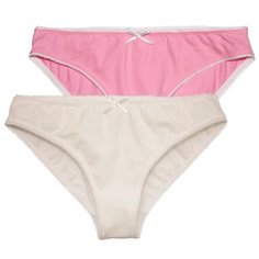 Mama Comfort Набор трусов 2017-2132, 2 шт., размер 48/L, белый/розовый