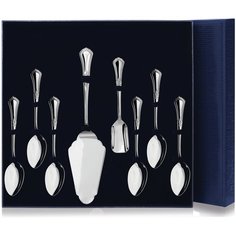 АргентА Набор чайный "Фаворит" (8 пред лоп+сов+6чл)+футляр