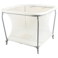 Манеж GLOBEX Квадрат серый/мишки