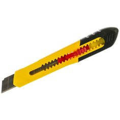 Монтажный нож STAYER QUICK-18 (0910_z01) желтый/черный