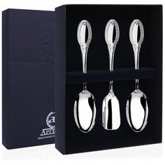 АргентА Набор чайный "Император" 3 предмета (совок для сахара + 2 чайных ложки)